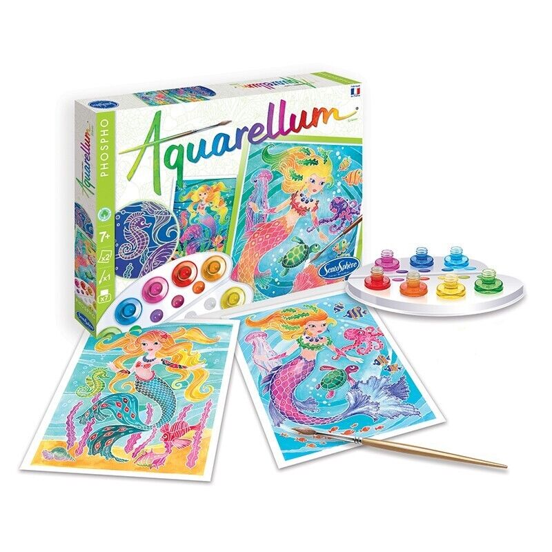 Pittura Aquarellum Fosforescente Grande Formato Sirene (8+) - Sentosphère 6416