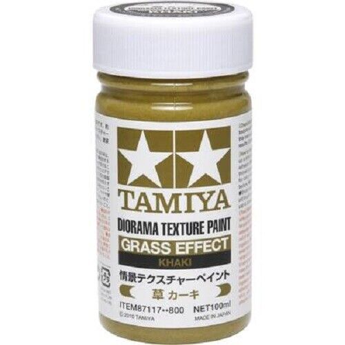 TAMIYA 87117 DIORAMA TEXTURE PAINT GRASS EFFECT KHAKI 100ml FONDO DIORAMA