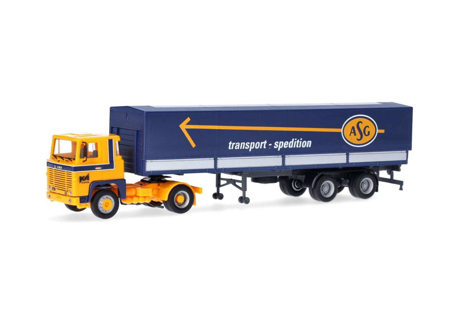 HERPA - SCANIA 141 4x2 con rimorchio a 2 assi ASG - 1/87 - HER318716