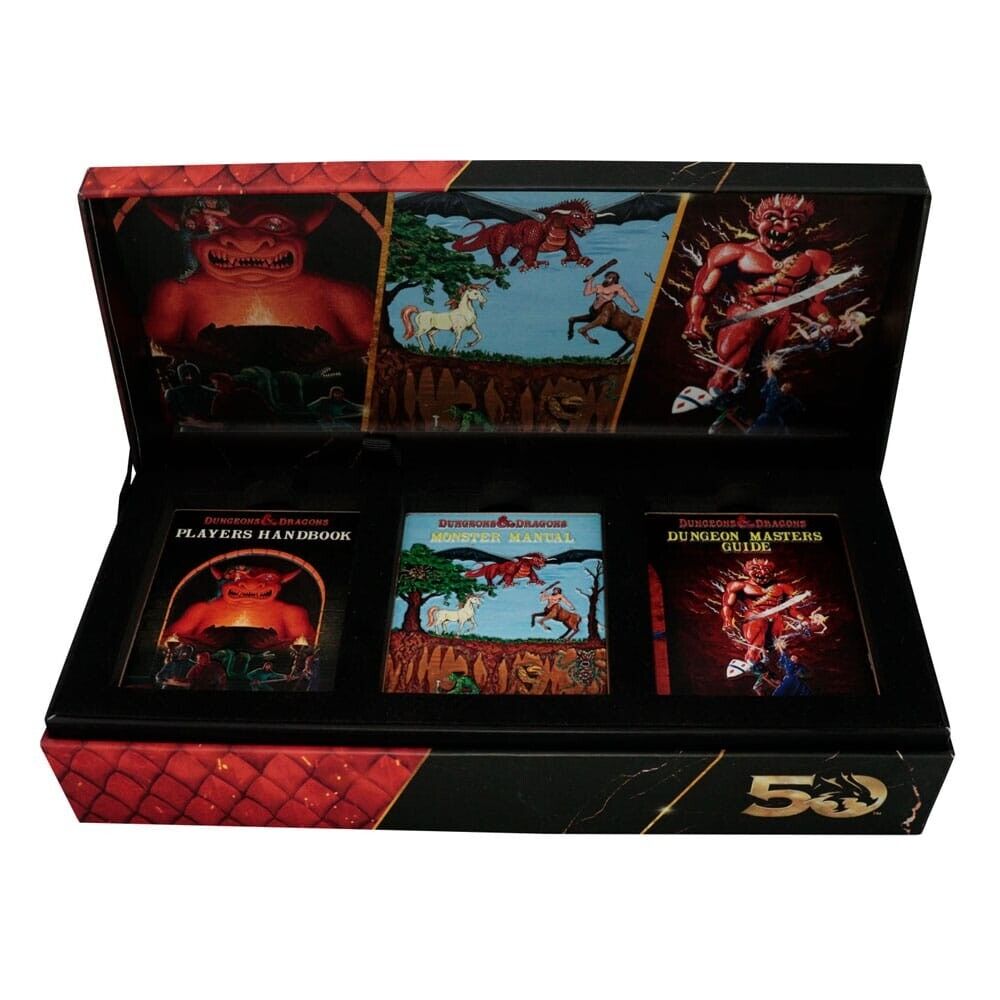 Cofanetto Dungeons & Dragons Ingot Set 50th Anniversary 1st Edition Book Cover