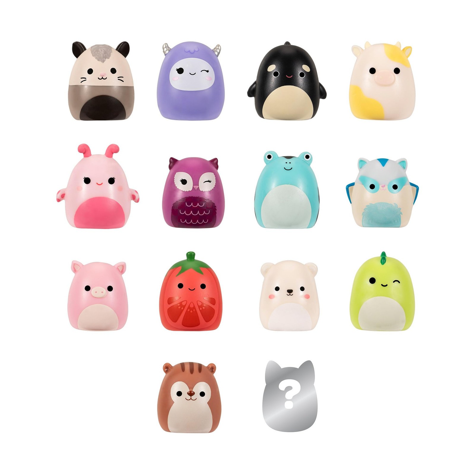 Squish-a-longs Original Squishmallows - Confezione da 14 mini squish da 2,5 cm c