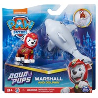 Spin Master Paw Patrol Aqua Pups Hero Actionfiguren-Set con 1 Marshall 6066147