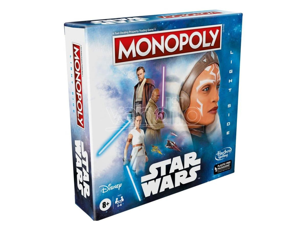 Star Wars Gioco Da Tavolo Monopoly Light Side Edition *english Version* Hasbro