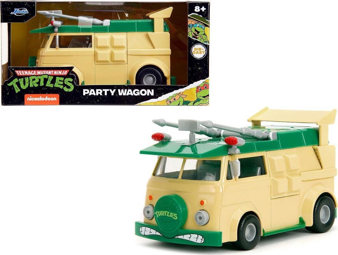 JADA 34723 CARROZZA FESTA TARTARUGHE NINJA IN MINIATURA GIALLO 1/32
