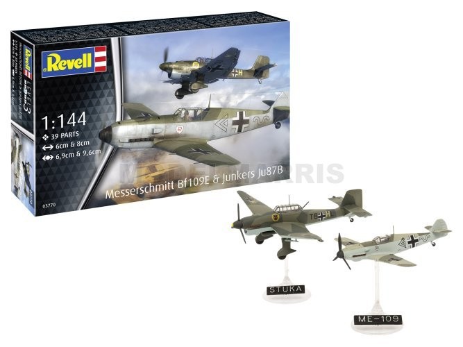 REVELL 03770 1/144 Messerschmitt Bf109E & Junkers Ju87B
