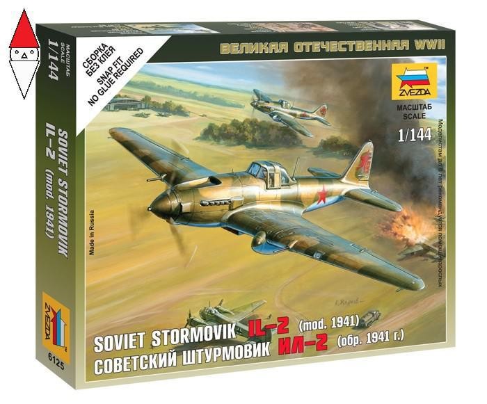 ZVEZDA 1/144 SOVIET STORMOVIK IL-2 (MOD. 1941)