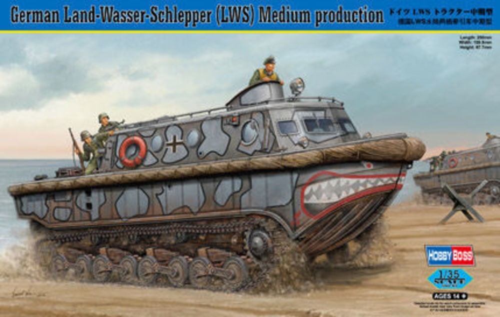 HOBBY BOSS 82433 MODELLO TEDESCO LAND-WASSER-TRATTORE (LWS) PRODUZIONE MEDIA 1
