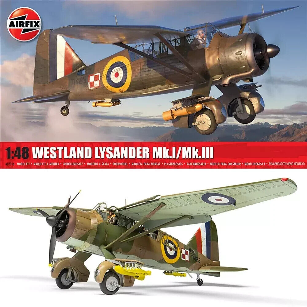 Airfix A07116 -1:48 Scala Westland Lysander Modello I / Mk. III Kit Skill Level