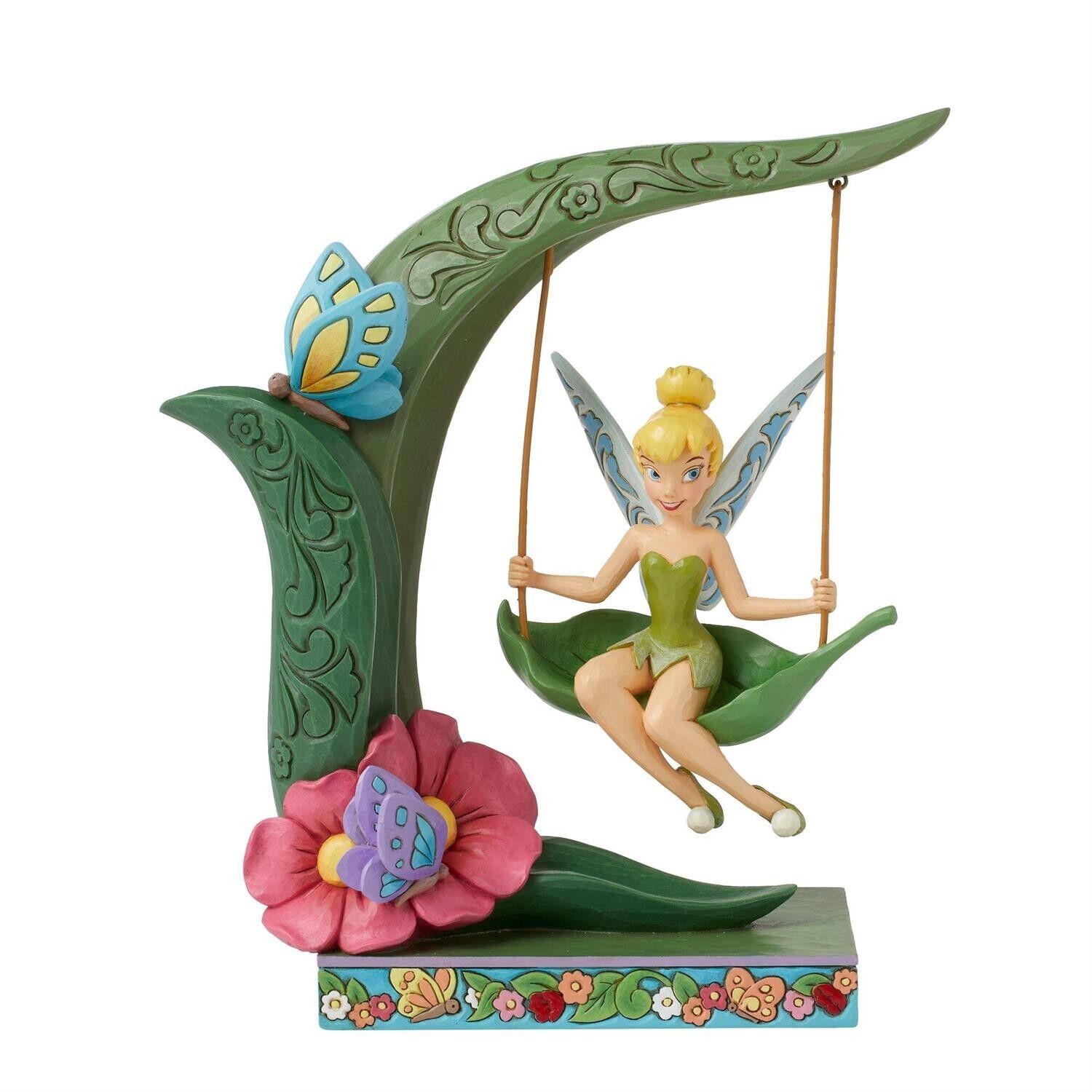 Walt Disney Jim Shore Trilli Campanellino Tinkerbell Statuetta Su Un’altalena