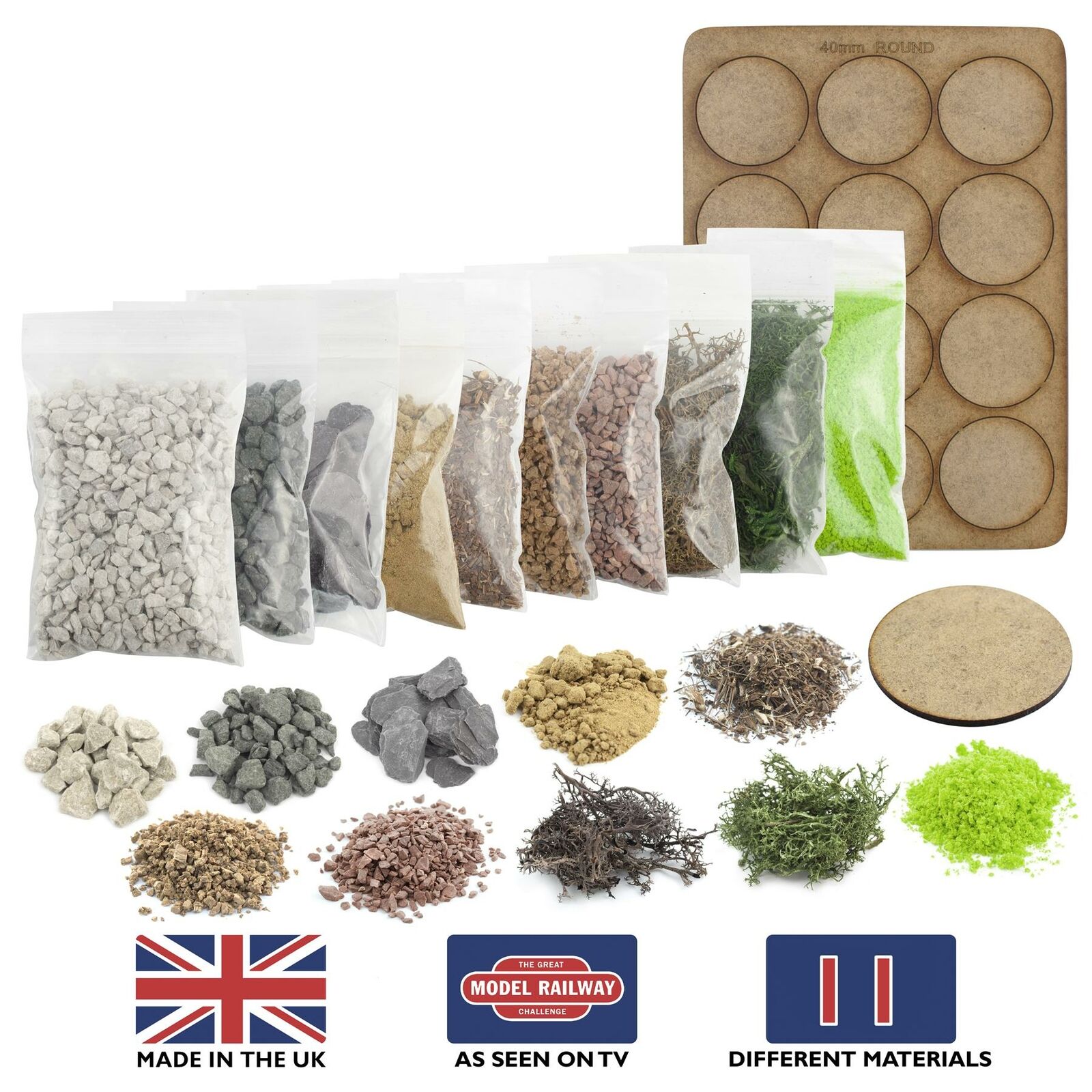 WWG Basette Miniature e Materiali Base - 28mm Wargame Terrain Diorama Figure