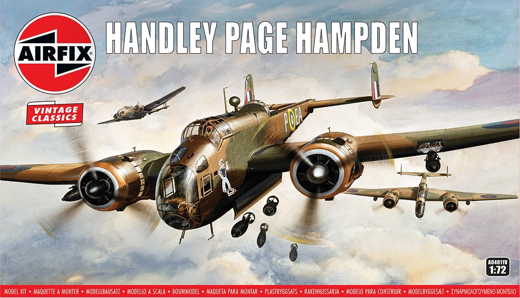 Handley Page Hampden 1:72 Plastic Model Kit AIRFIX