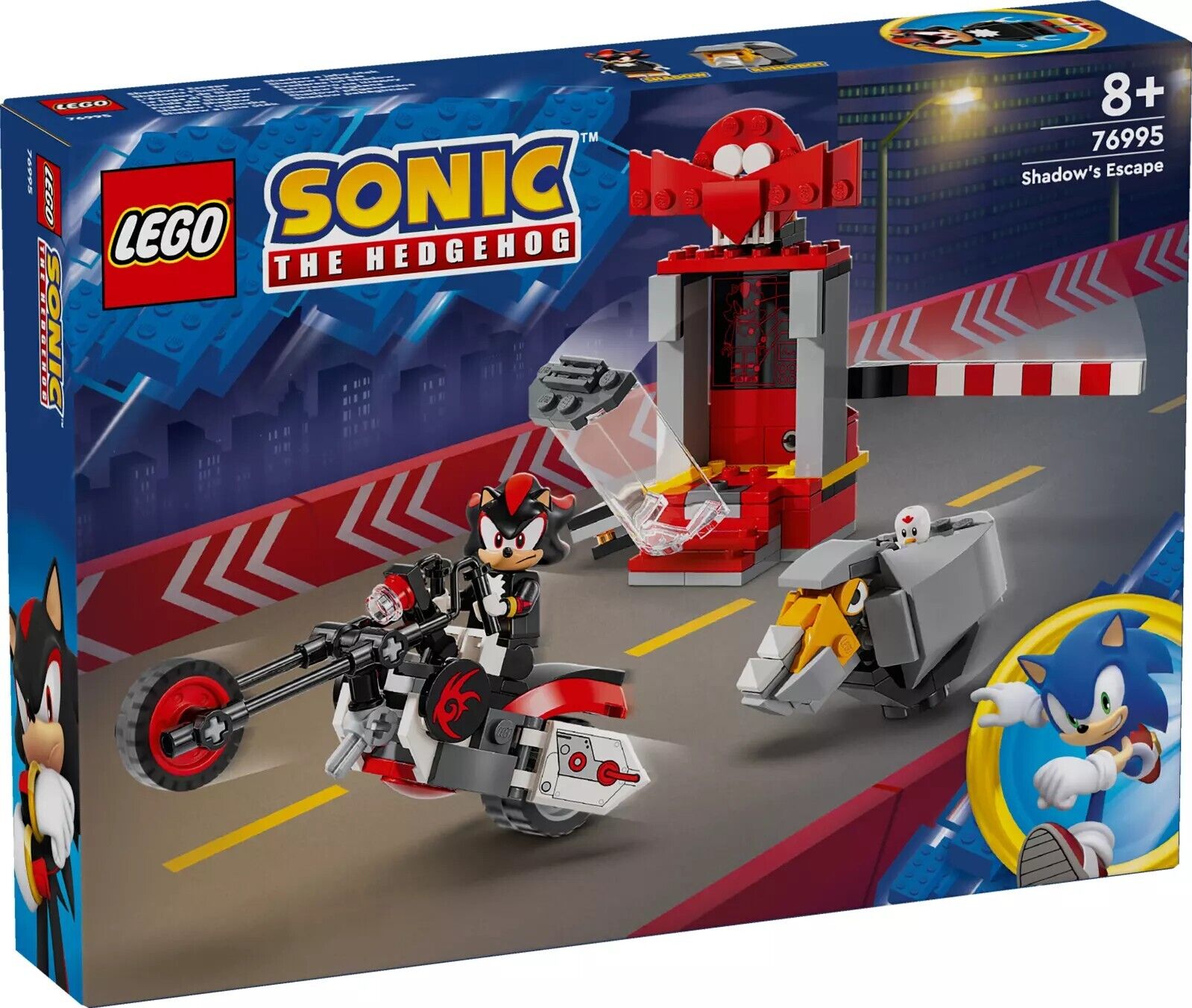 LEGO SONIC SHADOW THE HEDGEHOG FUGA CON MOTO DAL LABORATORIO 76995