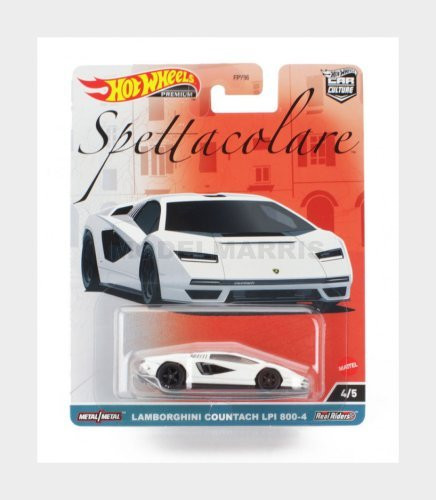 MATTEL HOT WHEELS FPY86-959B-HKC40 LAMBORGHINI - COUNTACH LPi 800-4 2021 - WHITE