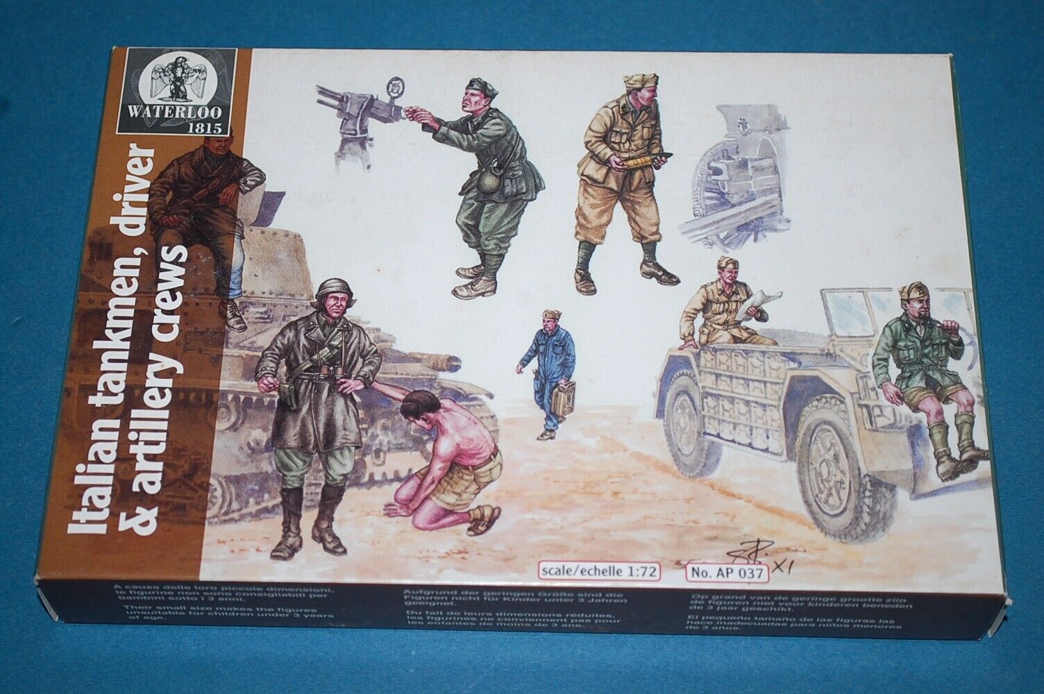 Waterloo 1815 AP037 - Italian Tankmen Driver & Artillery Crews  scala 1/72