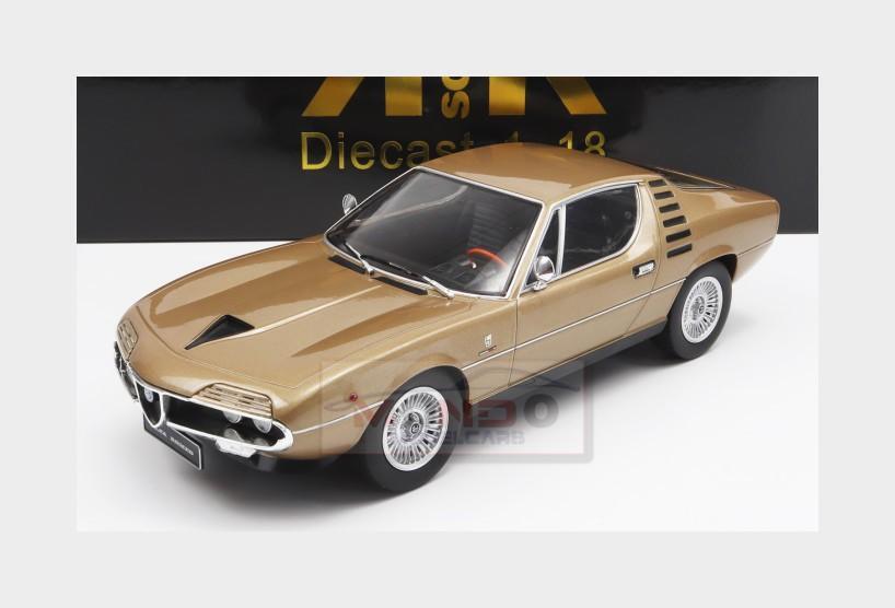 1:18 KK SCALE Alfa Romeo Montreal Black Interior 1970 Brown Met KKDC180386