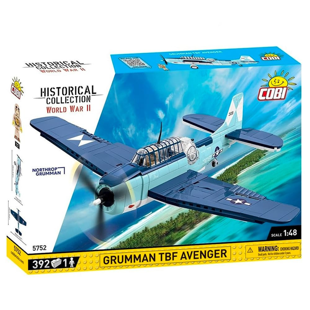 COBI 5752 HC WWII Grumman TBF Avenger 1:48 Brick Model Plane 388pcs