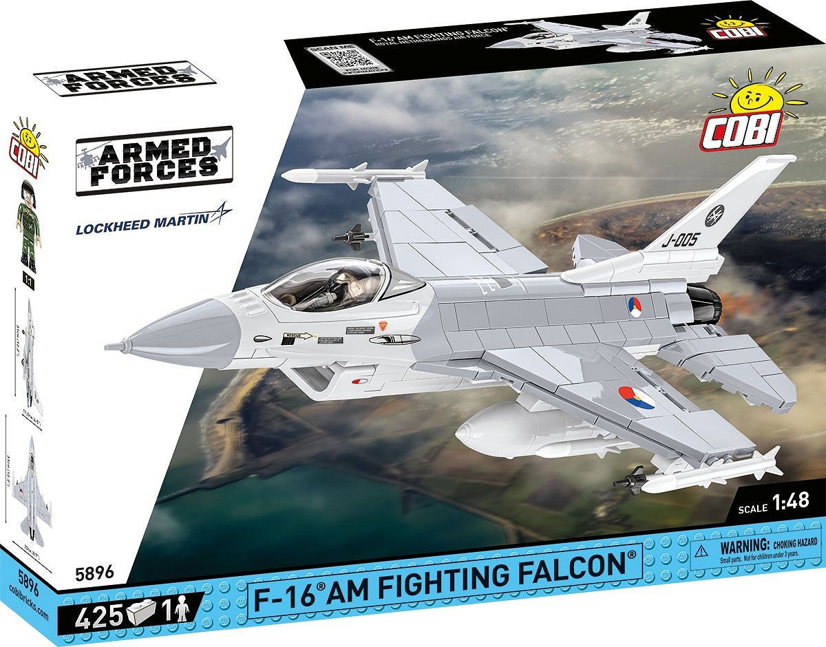 COBI, Aereo di linea F-16AM Fighting Falcon - 425 Parti, 1/48,  COB5896