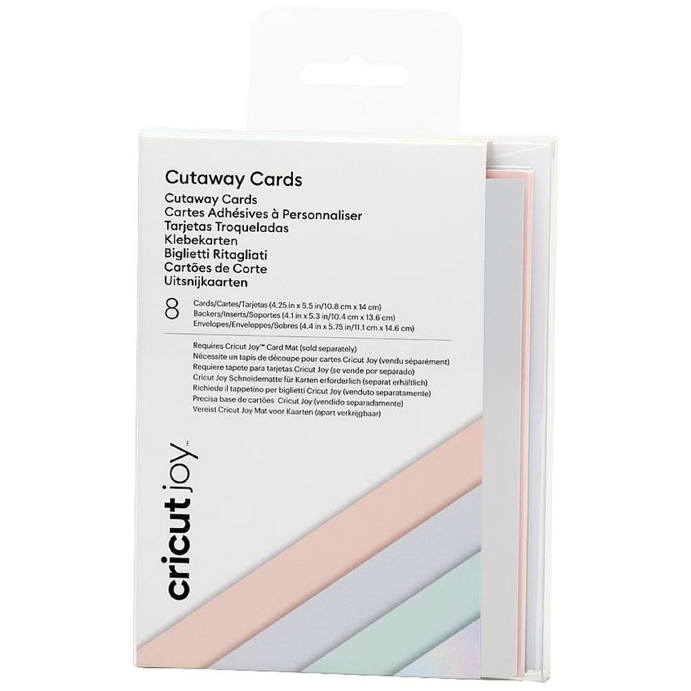 Cricut Joy™ Cutaway Cards Set di mappe Pastello, Rose, Azzurro, Menta