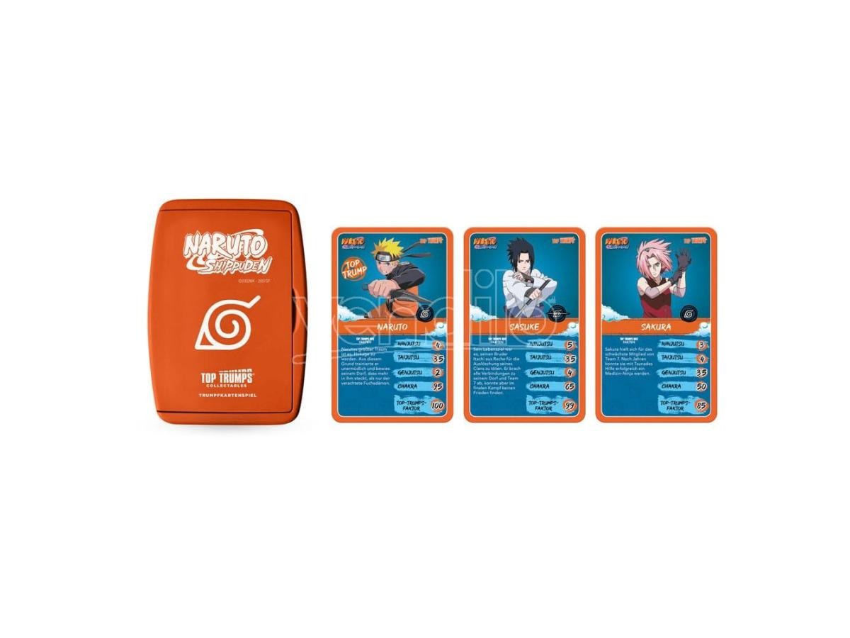 Naruto Shippuden Collectible Carte Gioco Top Trumps Quiz Anime Collectible *germ