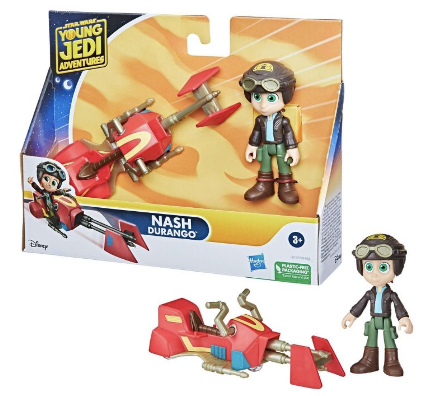 Disney Star Wars Young Jedi Avventure Nash Durango & Speeder Bike Veicolo Nuovo