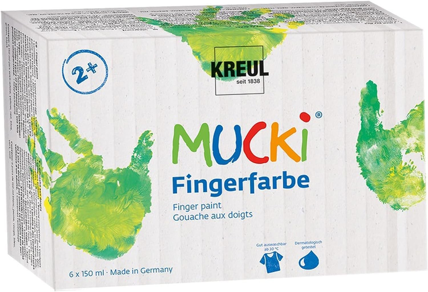 Mucki 2316 - Fingerfarben 6er Set 150 ml