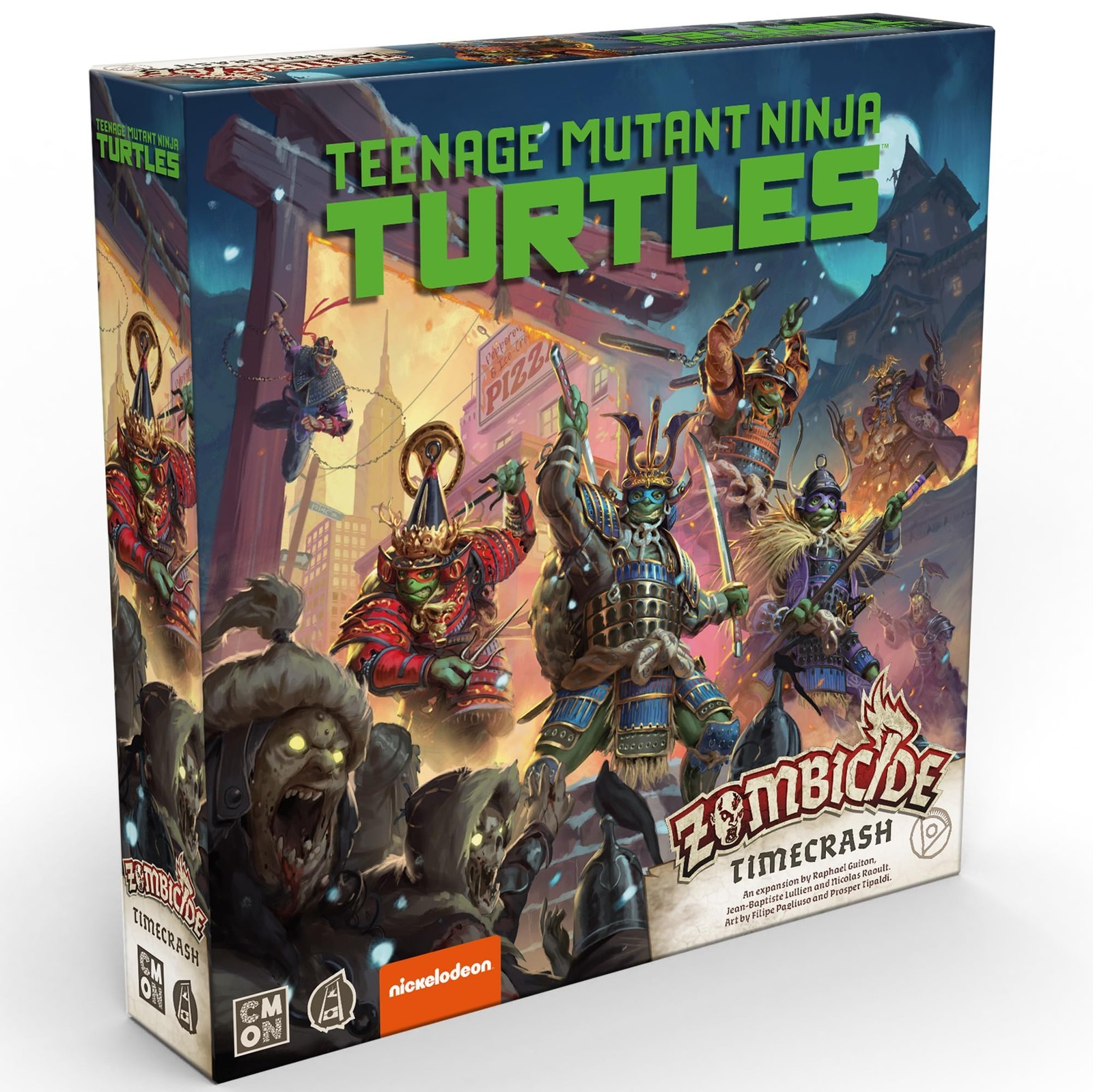 CMON   Zombicide White Death Expansion: Time Crash Teenage Mutant Ninja Turtles