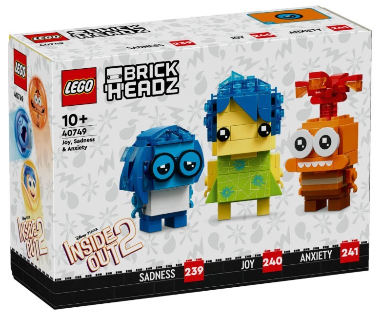 LEGO - 40749 BrickHeadz Inside Out 2 Gioia Tristezza & Ansia RARE