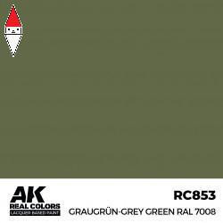 LACQUER PAINT MODELLISMO AK INTERACTIVE GRAUGR N-GREY GREEN RAL 7008 17ML