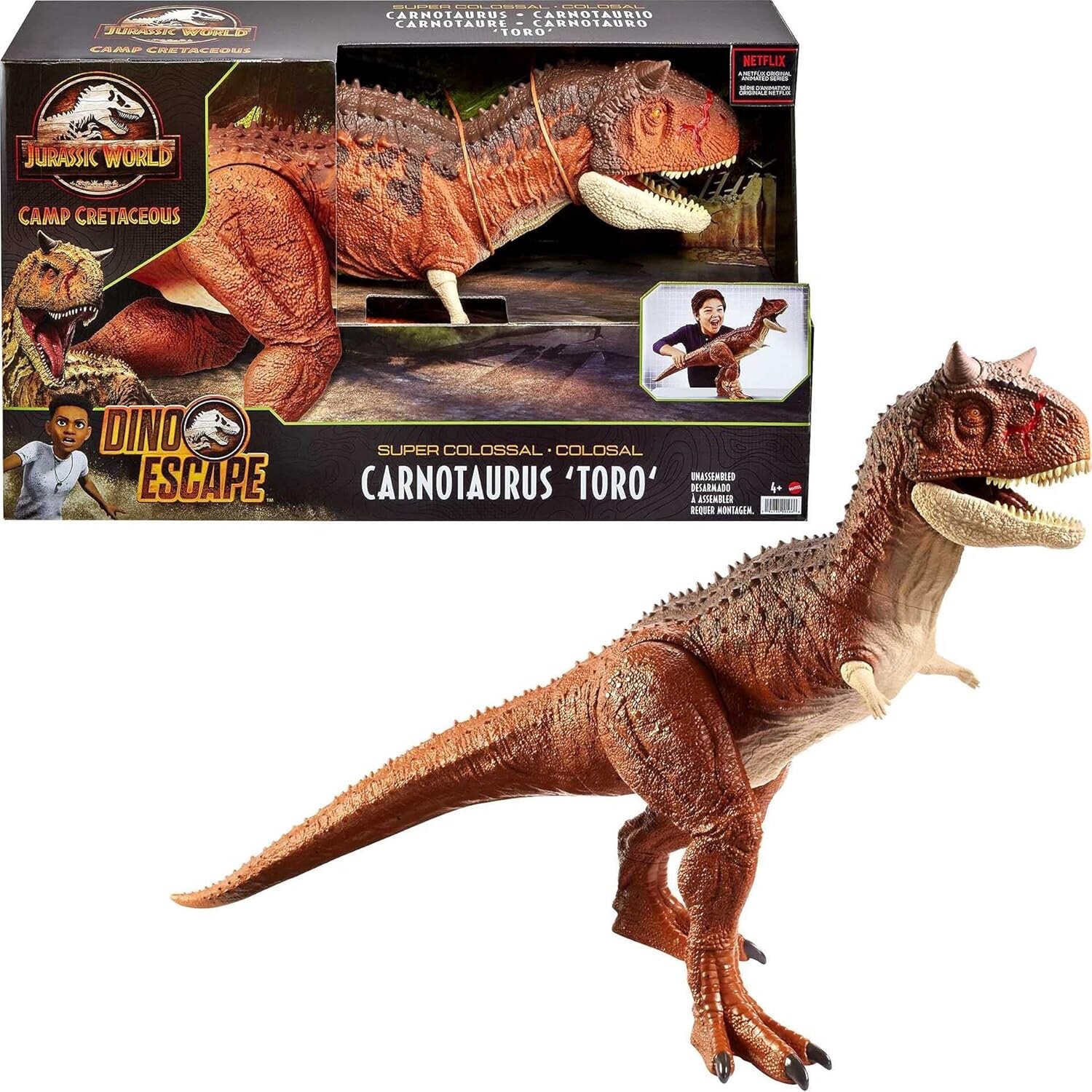 Jurassic World Carnotauro Toro Super Colossale HBY86