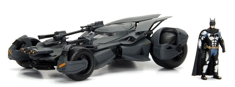 JADA TOYS, Batmobile Justice League con Batman, 1/24,  JAD99232