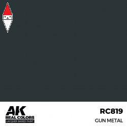 LACQUER PAINT MODELLISMO AK INTERACTIVE GUN METAL 17ML
