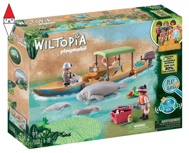 COSTRUZIONE PLAYMOBIL GITA IN BARCA E LAMANTINI DELLA FORESTA AMAZZONICA