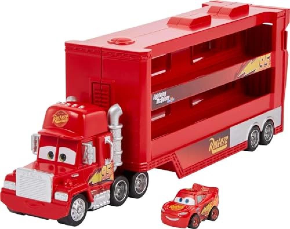 Mattel Disney Pixar CARS - Mack Mini Racers Trasportatore, include mini veicolo