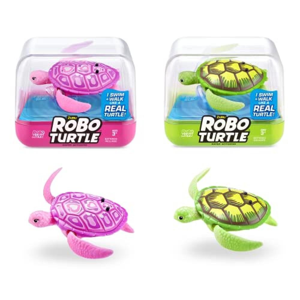 Robo Turtle Tartaruga da nuoto robotica (confezione da 2, verde e rosa) - NUOVO