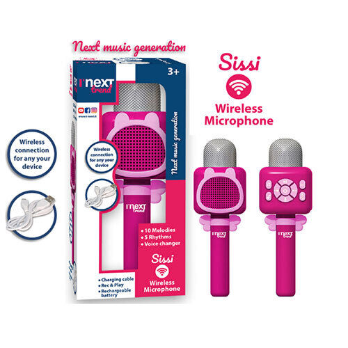 MICROFONO KARAOKE WIRELESS SISSI PINK