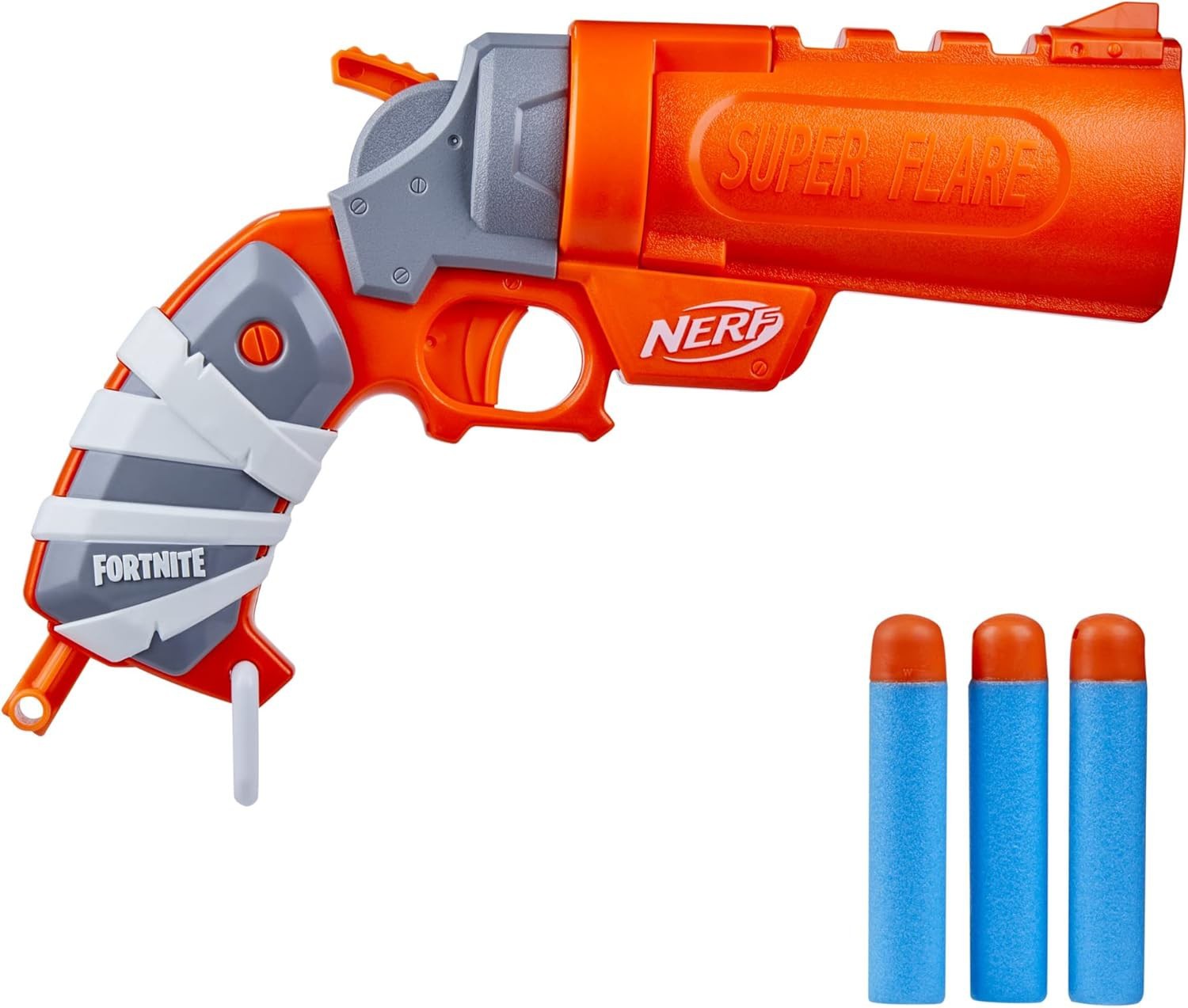 NERF FORTNITE FLARE Pistola Dart Blaster APRI E CARICA Con 3 Dardi Hasbro F3367