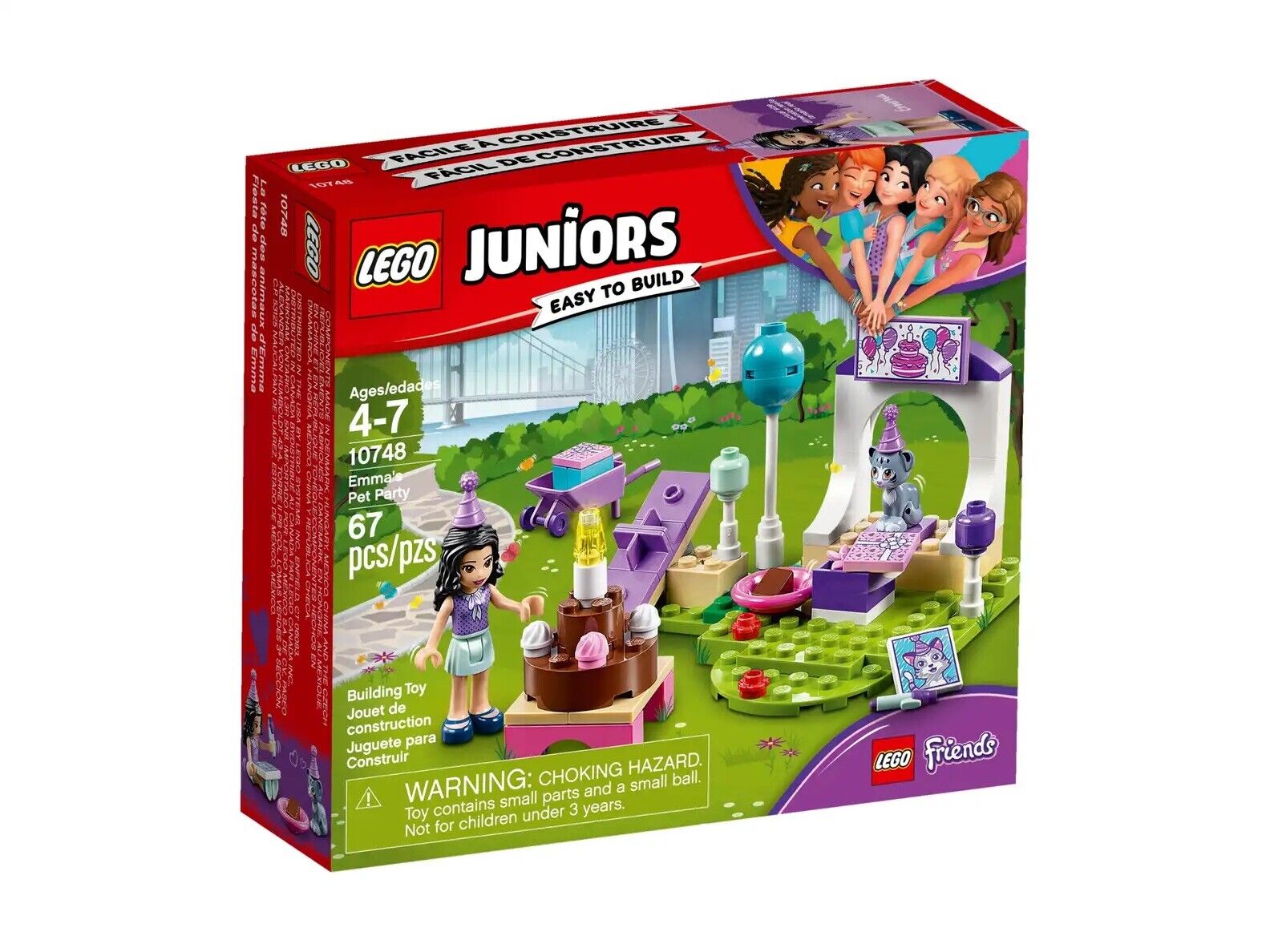 Lego Friends Juoniors 10748, Il Party Degli Animali Di Emma