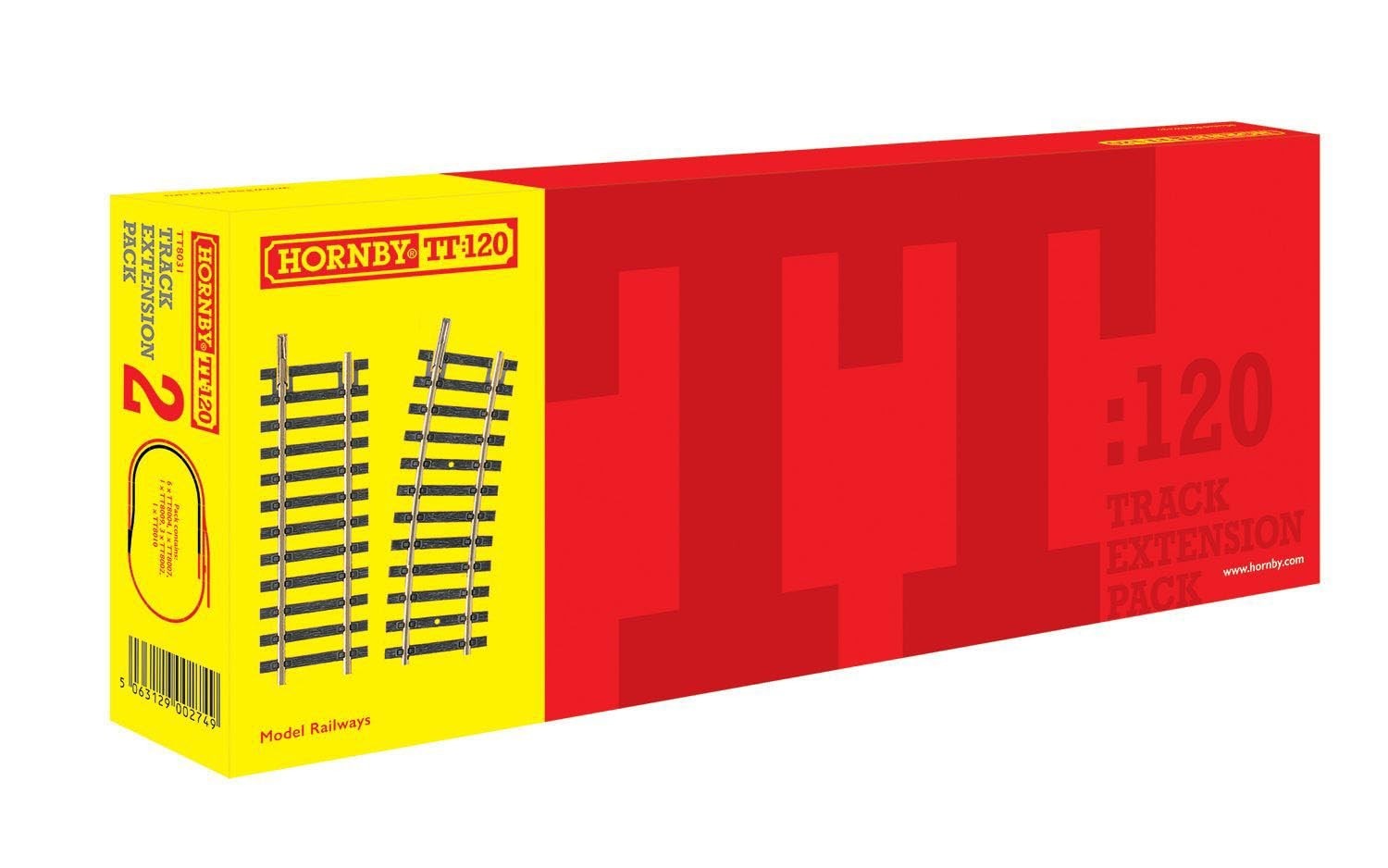 Hornby TT8031 TT Gauge Track Pack 2 Zusätzliche Gleise für Modelleisenbahn-Sets,