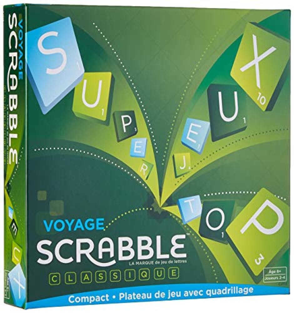 Mattel Games Scrabble Travel, Versione: Francese, CJT12 - NUOVO