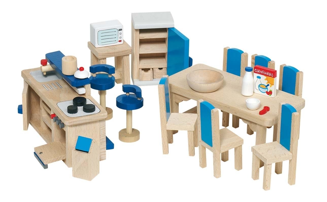 GoKi 51907 Furniture for Flexible Puppets, Kitchen, Mixed Single