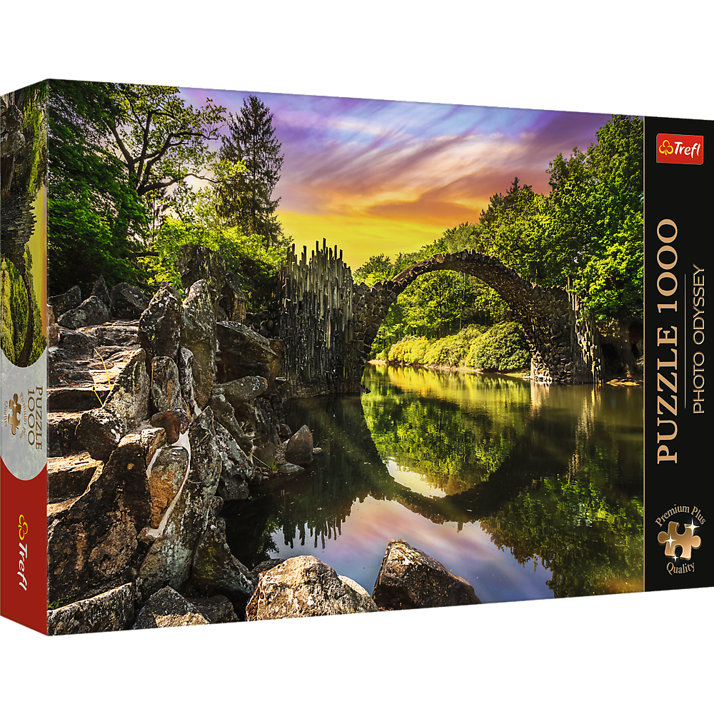 Puzzle 1000 Pezzi Rakotz Stone Ponte Germania River Scena Foto Odyssey