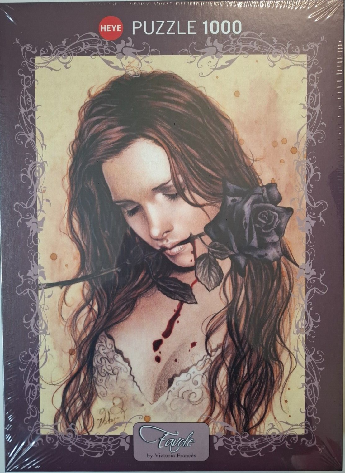 HEYE PUZZLE 1000 PEZZI  BY  VICTORIA  FRANCES  DARK ROSE 50x70 cm   ART  29430