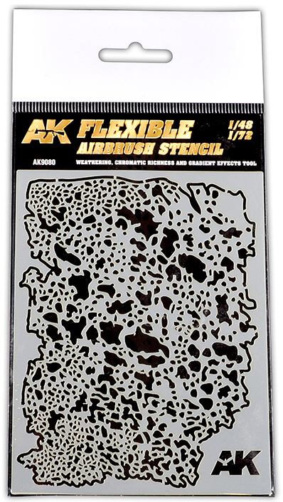 Flexible Airbrush Stencil  1/72 Accessorio Model Kit AK INTERACTIVE