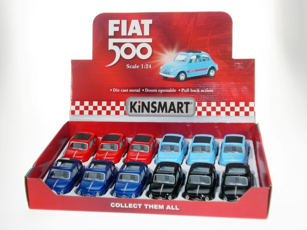 Auto Fiat 500 Old 1:24 retrocarica