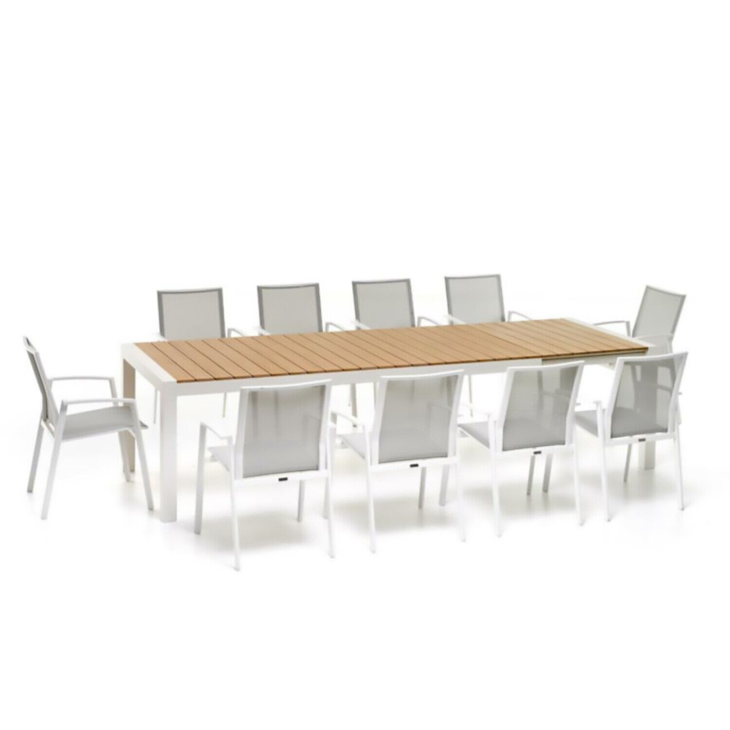 Tavolo Santorini Bianco Allungabile 225/295x100cm. SALMAR MYGARDEN - X39132