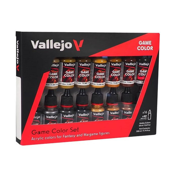 Vallejo Game Color Leather and Metal - Set da 16 Colori