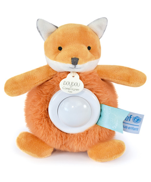 DOUDOU ET COMPAGNIE, Peluche volpe per luce notturna - Unicef - 15cm, ,  DC3992