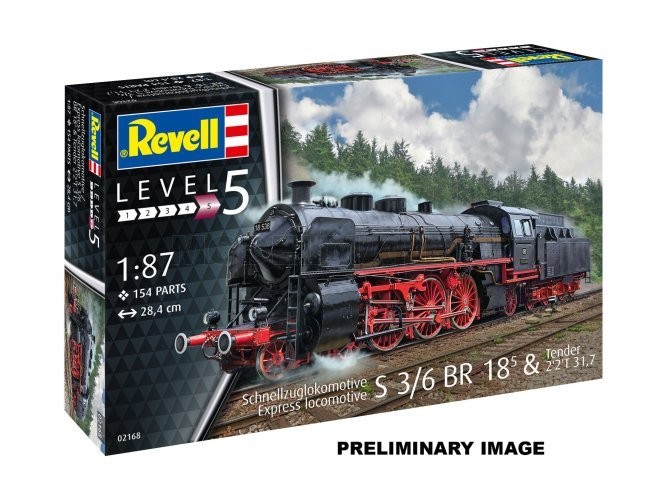REVELL 62168 Model Set Express Loco S3/6 BR 18(5) with Tender