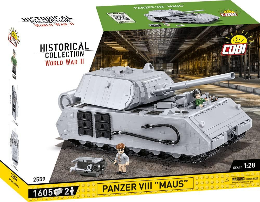 COBI, Carro armato PANZER VIII MAUS - 1605 pezzi, 1/28,  COB2559