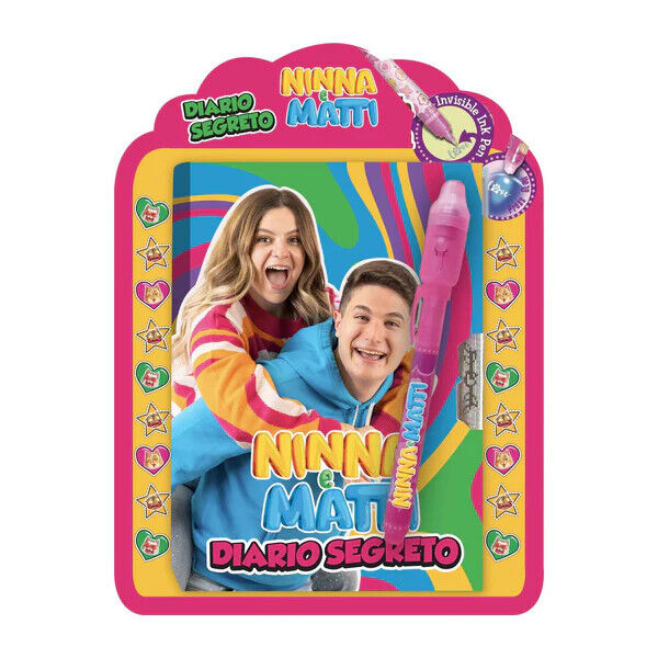 Diario Segreto con penna magica NINNA e MATTI